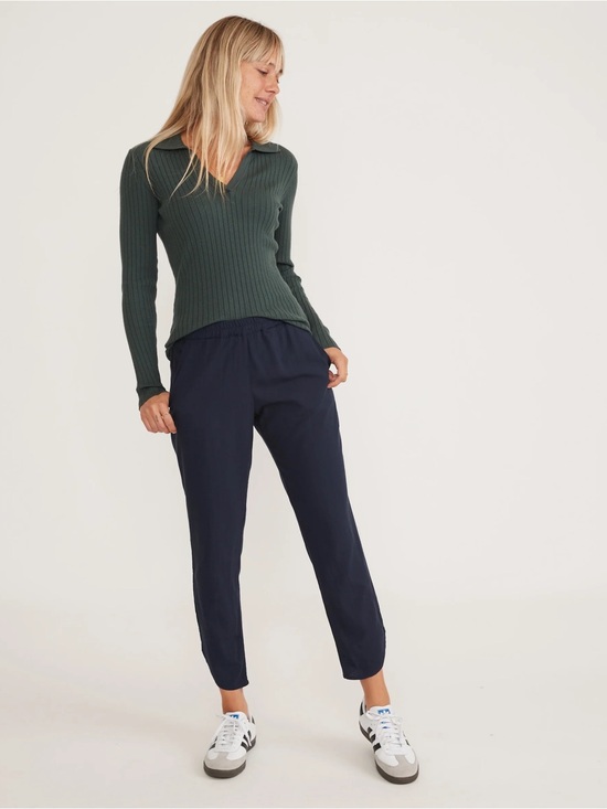 Marine Layer Pants - Marine Layer Allison Curved Hem Pants